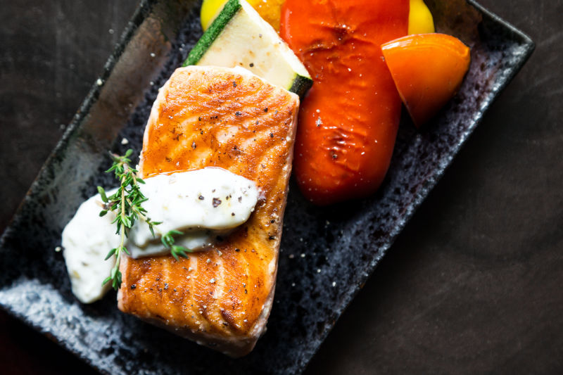 salmon fish steak